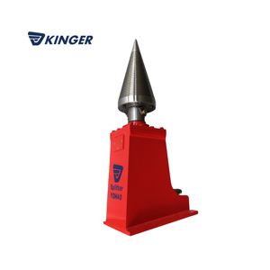 KINGER YDH40 taglierina del cono di legno e cono vite Log Splitter in vendita spaccatura del legno montato sull'escavatore su misura due tubi flessibili 0.8m - Product Image 6