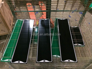 Lámina reflectante de Metal para matrícula de coche, placa de aluminio personalizada, color blanco y amarillo, 520x110mm, Europa - Product Image 5