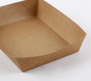 <span class=keywords><strong>Caja</strong></span> de embalaje personalizada para llevar, bote para pan, perritos calientes, diferentes tipos de bandeja de papel Kraft para perros calientes - Product Image 6