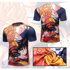 Abbigliamento Cody Lundin T-Shirt da Uomo a Compressione Stampata in 3D per Cosplay <span class=keywords><strong>Anime</strong></span> Super Saiyan - Product Image 4