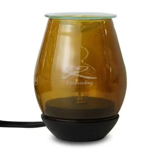 Brûleur d'huile aromatique en verre personnalisé, 1 boîte