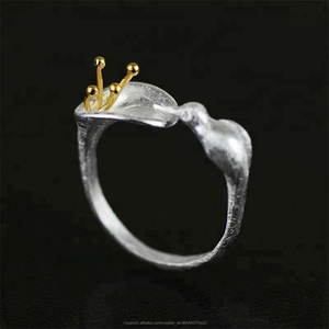 Diseño ajustable colibrí plata 8925 anillo - Product Image 2