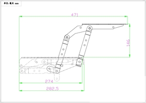 Trang Trí Lưu Trữ Bàn Cà Phê Tăng Và Giảm Cơ Chế Bàn Cà Phê Hàng Đầu Anh Bản Lề Đồ Nội Thất Gấp - Product Image 3