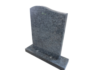 Pierres tombales verticales en granit bleu perle à bas prix, design Serp Top - Product Image 4