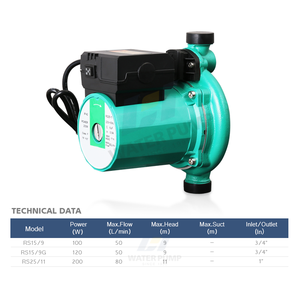 家庭用温水および冷水循環システムセントラルヒーティングポンプ - Product Image 2