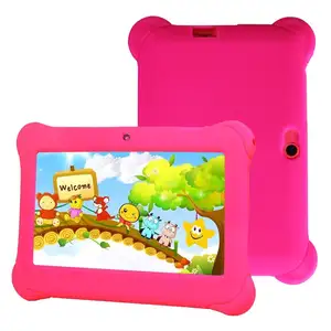 Cheapest 7inch 512+8G quad core android kids tablet pc with tablet case