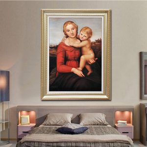 Reproductions de peintures à l'huile peintes à la main de qualité muséale, représentant des figures classiques, notamment des tableaux de mères et d'enfants. - Product Image 4