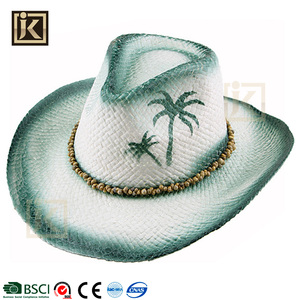 Papel normal hecho patern JAKIJAYI verano paja sombrero de vaquero de ala ancha de encargo mexicano - Product Image 1