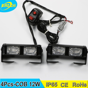 <span class=keywords><strong>Vente</strong></span> chaude 12 W COB feux de circulation très rentable combo kit rouge bleu led stroboscopique grille avertissement lumières - Product Image 4