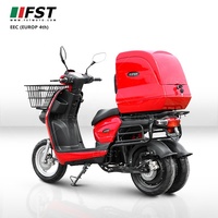 Scooter électrique à deux roues pour la livraison de nourriture, utilisation en ville, moteur sans balais 72V 3000W, vitesse maximale de 75 km/h, certifié EEC, batterie 50Ah