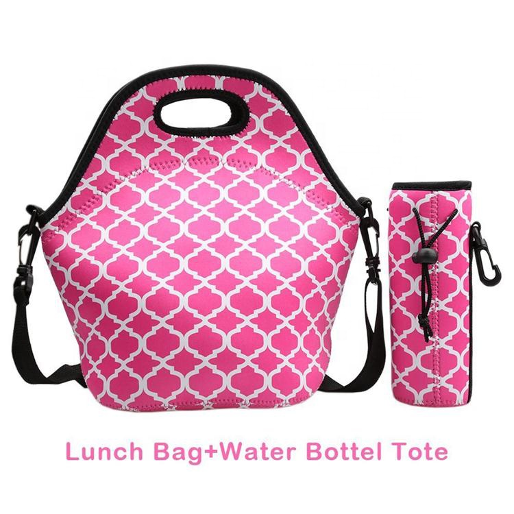 Термогерметичная модная сумка для ланча с мультяшным персонажем Amazon для мальчиков, складная неопреновая сумка для ланча с молнией