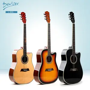 41 pulgadas cutaway madera de álamo guitarras baratas hecho en China para la venta