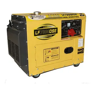 6000 W 7.5kva Raffreddato ad Aria 10HP Trifase Silenzioso Generatore Diesel Set