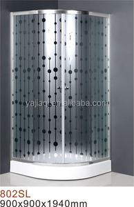 Diseño de la casa prefab homes plata clear glass ABS <span class=keywords><strong>Al</strong></span> aleación marco simple habitación de ducha - Product Image 6