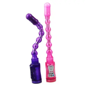 Wholesale adult products of women sex vibrating long anal beads