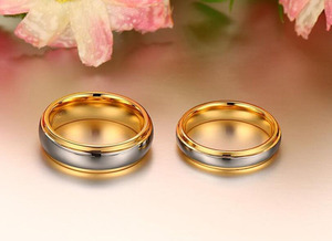 Couple <strong>Ring</strong> Tungsten Engagement <strong>Wedding</strong> <strong>Ring</strong> Gold Designs, New <strong>Cheap</strong> Latest <strong>Wedding</strong> Trendy International Express 10 Pcs Per Size - Product Image 5