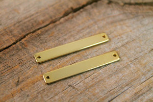 En blanco oro collar barra personalizada colgante conector de la barra de oro <span class=keywords><strong>encanto</strong></span> - Product Image 6