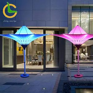 하이 퀄리티 5 성급 호텔 사용 호텔과 별장에 대한 최신 방수 LED 야외 led 우산