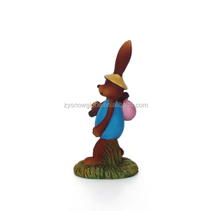 Estatuas de conejo de Acción de Gracias personalizadas, promoción, figuritas artesanales de resina, regalo de resina, figura de Anime, estatua de Animal, gnomo de jardín - Product Image 5