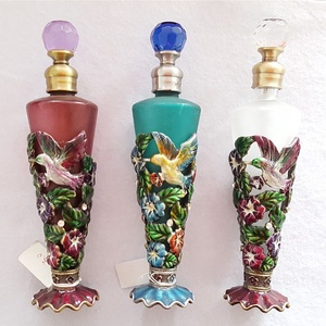 1 bouteille de parfum en verre verni, contenant en métal pour parfum, huile essentielle, atter, rechargeable, sortie d'usine, #59811, 25ml - Product Image 4