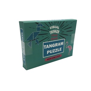 <span class=keywords><strong>IQ</strong></span> <span class=keywords><strong>Fit</strong></span> 7 pièces voyage puzzle Tangram jouets éducatifs en bois avec cartes de défi - Product Image 4