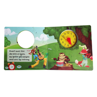 Parfait Relié Cahier D'activités avec Petite Horloge Enfants Temps Capacité D'apprentissage Formation Pas Cher OEM Service D'impression En Gros