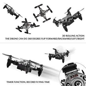 2023 DWI dowellin 2.4G Túi RC bay không người lái mini bay không người lái với máy ảnh đồng hồ điều khiển bay không người lái để bán - Product Image 5