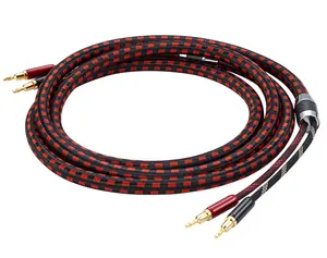 12awg 전문 HIFI 스피커 와이어 OFC 스피커 케이블 스피커 케이블 오디오