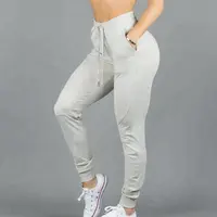 ร้อนขายGymwearกางเกงSlim Fit Blank CustomสตรีJogger