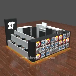 Stan Display Kaus Kustom Dicetak Bar Counter dan Desain