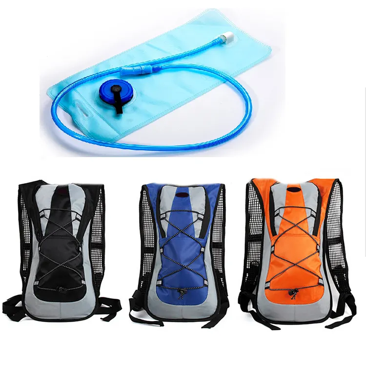 Nylon Hydration Backpack Cycling Climbing Hiking Sports Outdoor Backpack Water 2L Bladder Bag