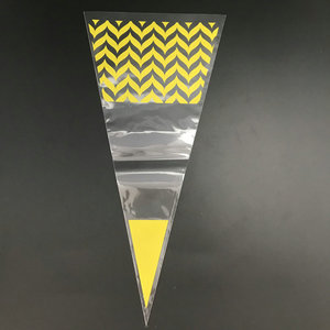 Nhà cung cấp trung quốc bán hàng nóng chất lượng tốt nhất nhựa opp giấy bóng kính túi tam giác hình nón túi <span class=keywords><strong>poly</strong></span> cho bỏng ngô - Product Image 4