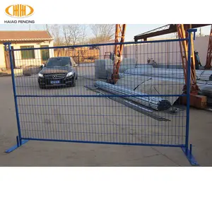 Mavi kanada geçici çit ve taşınabilir inşaat güvenlik çit paneli sıcak satış