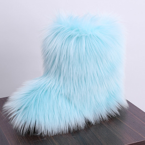 <span class=keywords><strong>Stivali</strong></span> di pelliccia di pecora di agnello mongolo finto colorato invernale all'ingrosso per ragazza - Product Image 6