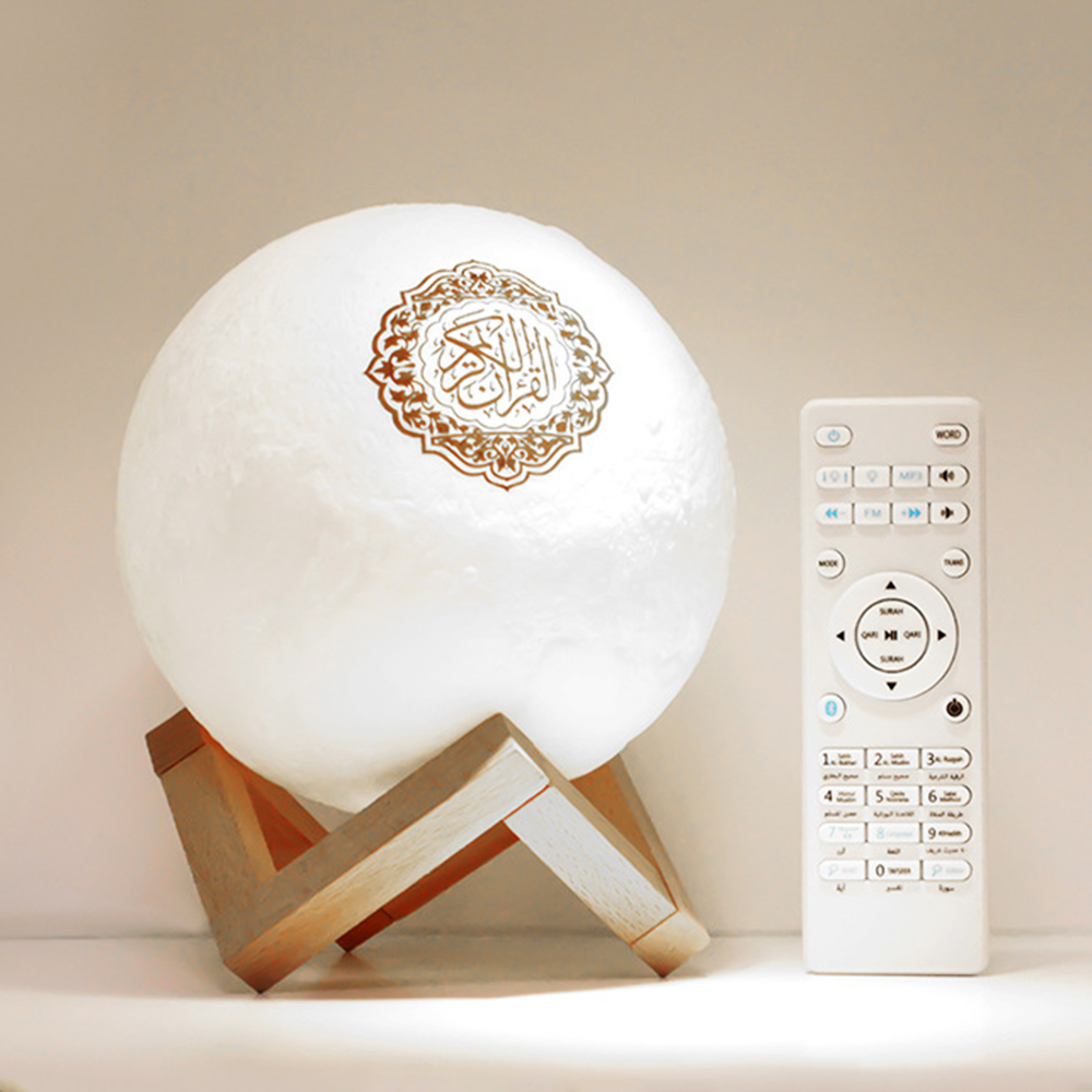 Коран исламский набор Рамадан бархат с лампой динамик проекция святая Крытая Луна плеер Al Gifta ПВХ коробка подарок с акриловым зеркалом