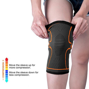 Supporto per <span class=keywords><strong>ginocchio</strong></span> in cotone elastico per maglieria elasticizzato a 4 vie in Nylon - Product Image 4