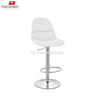 Réglable moderne à 360° °   <span class=keywords><strong>Tabouret</strong></span> <span class=keywords><strong>de</strong></span> <span class=keywords><strong>bar</strong></span> pivotant en cuir PU avec base en acier inoxydable pour comptoir <span class=keywords><strong>de</strong></span> cuisine - Product Image 5