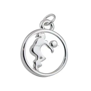 Sports Jewelry Making Accessories Diy Silver Volleyball Women Player Charm Pendants