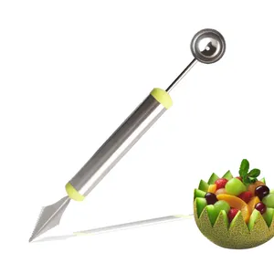 Stainless Steel Melon Baller Scoop Fruit And Vegetable Carving Tool Fruit Carving Knife