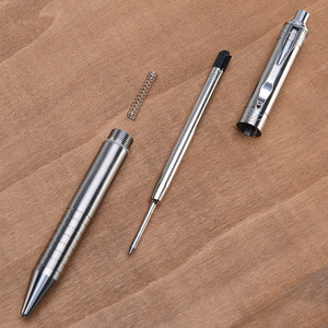 शीर्ष गुणवत्ता महंगा टाइटेनियम कलम क्लिक कार्रवाई बोल्ट कार्रवाई टाइटेनियम मिश्र धातु सामग्री आत्मरक्षा सामरिक बॉल पेन - Product Image 5