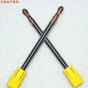 CNC Molino de extremo 6mm Carburo de dos flautas bola nariz router bits para cortar madera