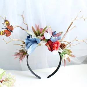 739G Cosplay Costume Party <span class=keywords><strong>de</strong></span> noël Cheveux bandes Elk Andouiller Animal Cerf Cornes rennes Bandeaux - Product Image 3