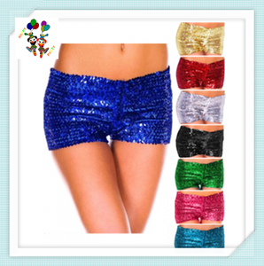 <span class=keywords><strong>Burlesque</strong></span> Fancy Dress Costume Sexy Girls Hot Short Black Color Sequin Pants 2017 - Product Image 3