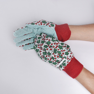 Guantes de Jardinería, Guantes de Trabajo Cómodos con Puntos de PVC Antideslizantes, Almacén en <span class=keywords><strong>Yiwu</strong></span>, China, Guantes de Seguridad Listos para Envío - Product Image 4