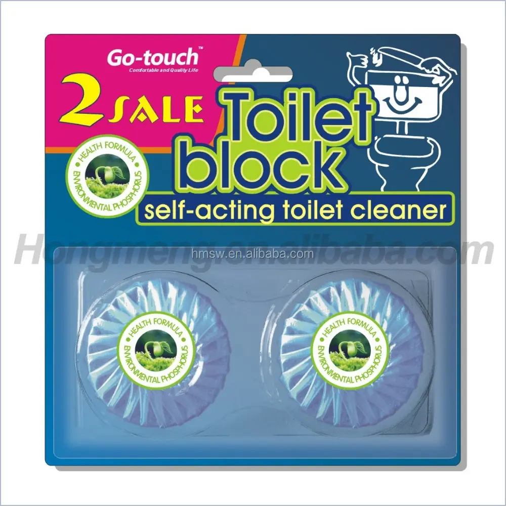 Go-touch 2*50g Solid Deodorizing Blue Toilet Cistern Block Cleaner