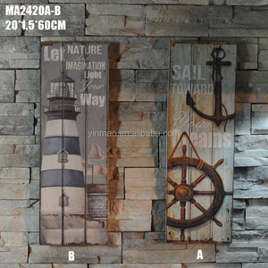 Biển trang trí tường hình ảnh khung 2 Bộ 20x1.5x6.5cm ánh sáng nhà & bánh xe & Neo thiết kế tường nghệ thuật khung - Product Image 3