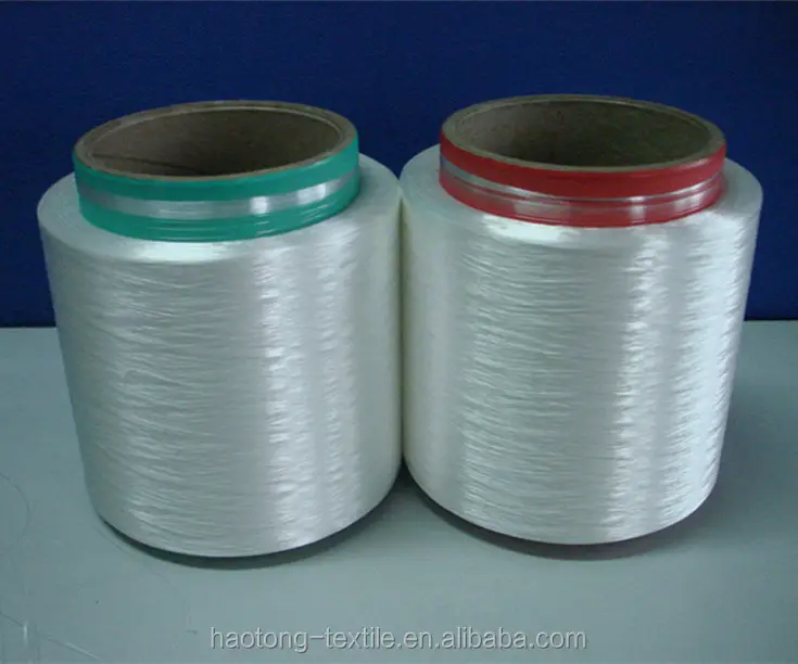 High-tenacity low-shrinkage polyester filament yarn for sewing thread