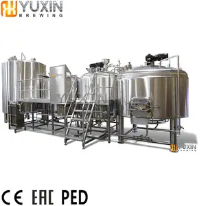 Micro cervecería 1000 de 2000 litros de vapor caliente comercial equipo de elaboración de cerveza