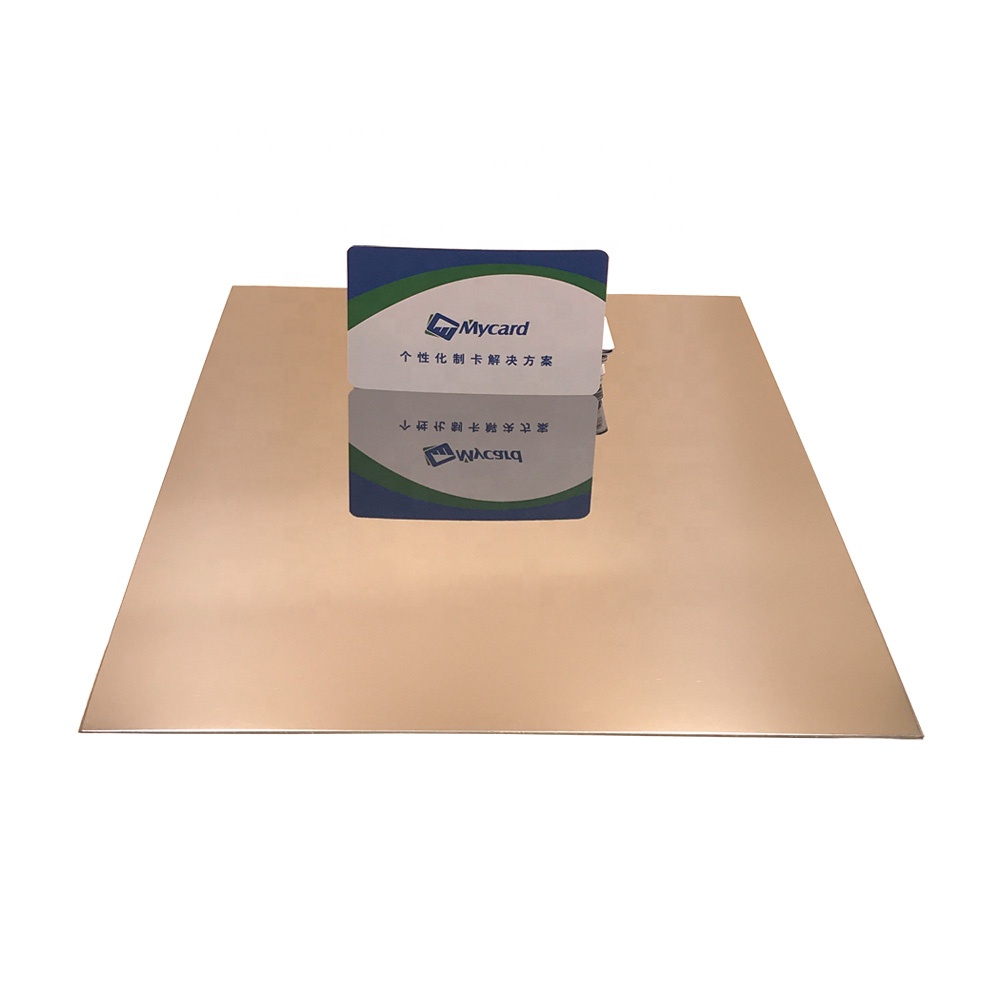A4 0.8mm Mirror Stainless Steel Laminate Sheet for PVC Card Lamination