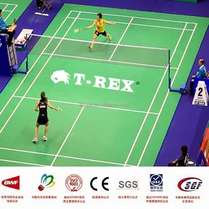 High quality PVC synthetic badminton court flooring mat